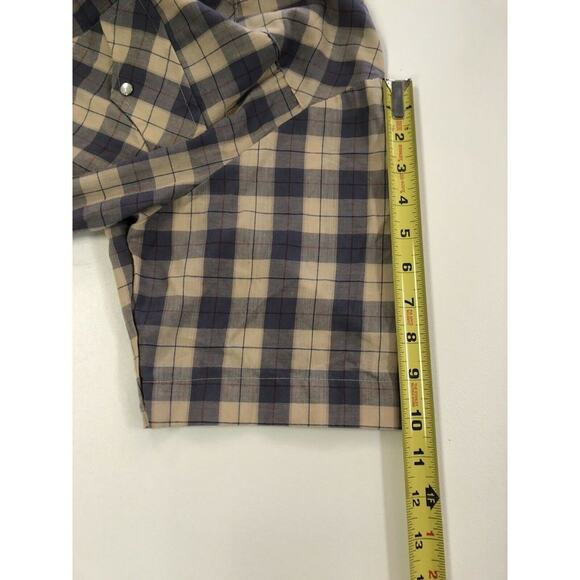 Holt Western Wear Shirt MEDIUM Pearl Snaps Rodeo Plaid Cowboy Vintage - Picture 6 of 7